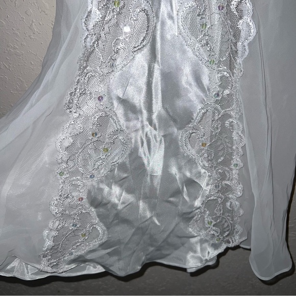 Cinema Etoile BNWT Vintage Satin Semi Sheer Baby Doll Thong Matching Set Small - Picture 2 of 15